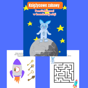 Księżycowe zabawy z Maxem - zadania PDF do druku