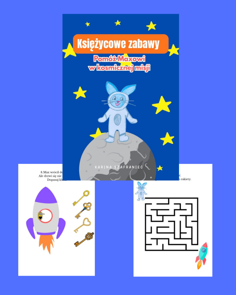 Księżycowe zabawy z Maxem - zadania do druku
